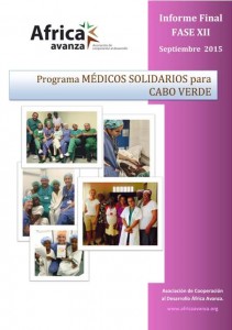 Portada Africa Avanza programa MSCV  Relatorio Fase XII Set 2015