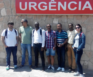 Voluntarios de AA con Personal de Sal, en la 21ª del MSCV