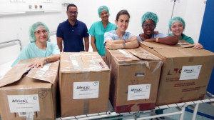 Voluntarios MSCV 22ª a la llegada al Hospital de Sal