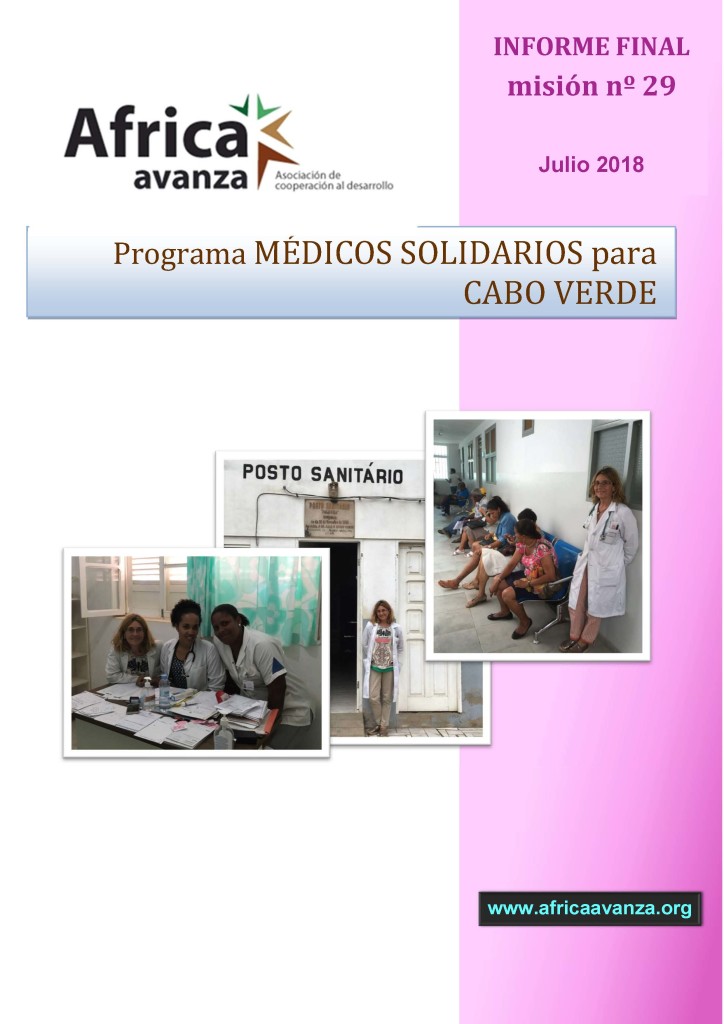 Portada Relatorio 29 Fase MSCV Julio 2018