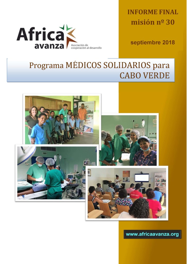 Portada Relatorio 30 Fase MSCV Septiembre 2018