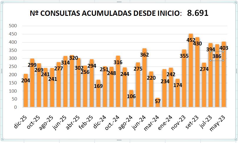 Clicka para ampliar CSSI Sal consultas acumuladas hasta 2025